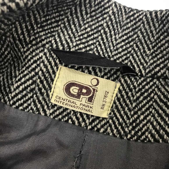 Vintage Central Park CPI Womens Tweed Coat Sz M/L - Picture 5 of 8